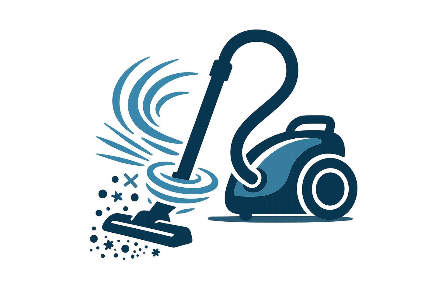 Can you make a icon from this text: Powerful suction eliminates dirt instantly (from a vacuum cleaner)