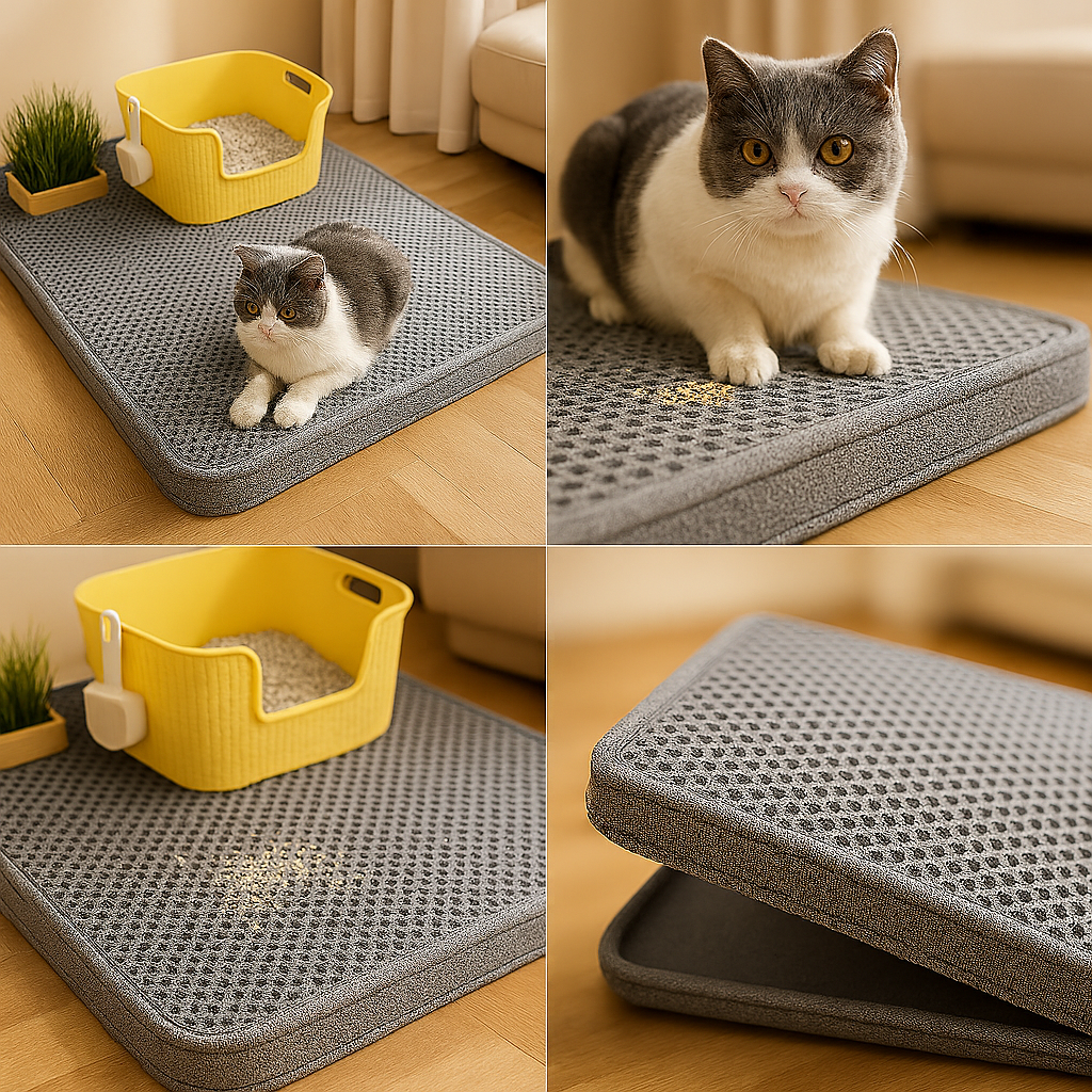 PurrGuard™ – Premium Anti‑Spill Litter Mat for a Cleaner Home