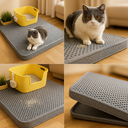 PurrGuard™ – Premium Anti‑Spill Litter Mat for a Cleaner Home